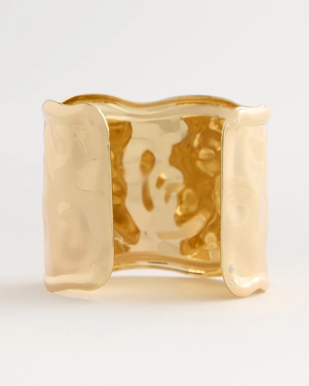 Adjustable Mixed Metal Statement Cuff Bracelet