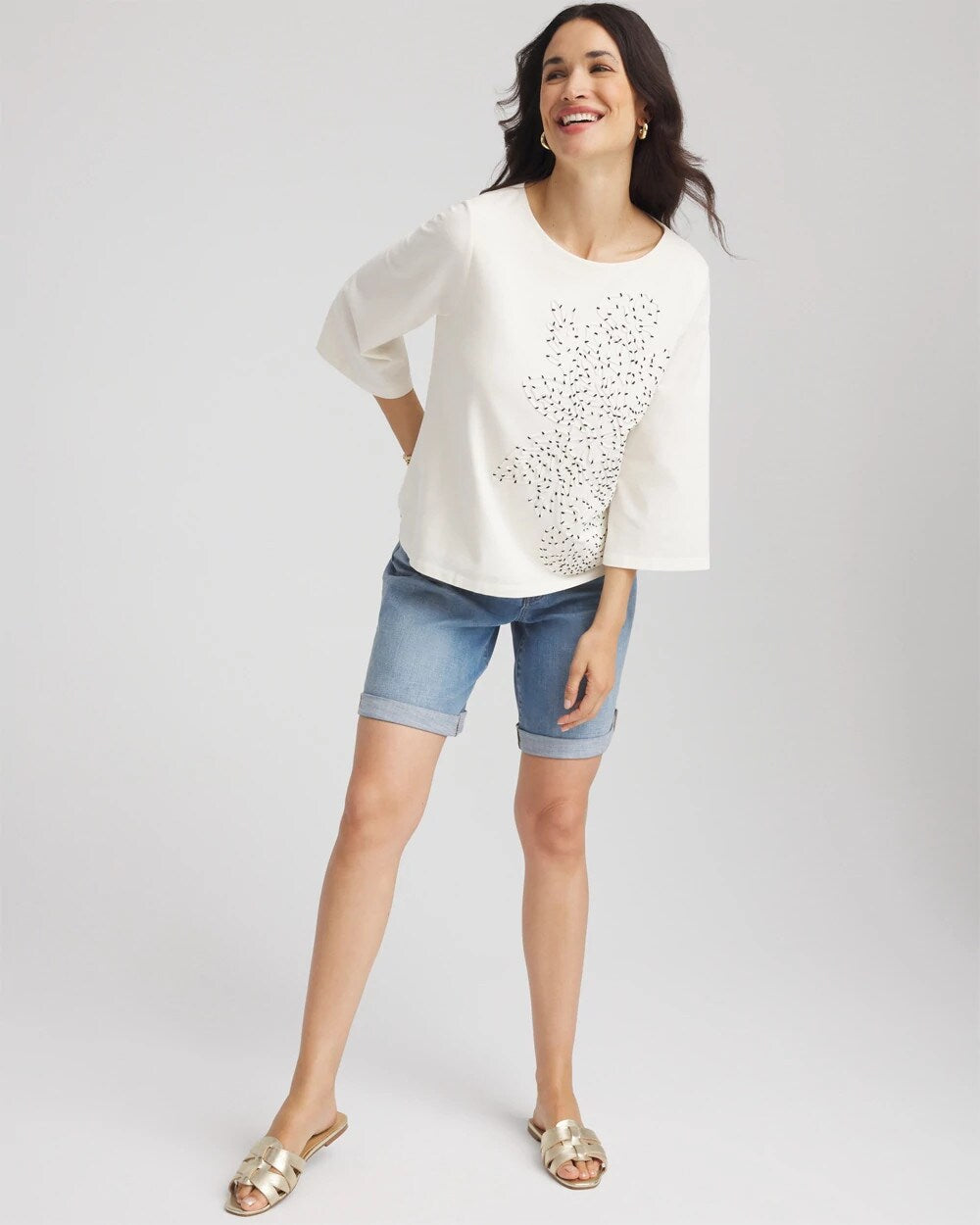 Soutache Embroidered Wildflower Top