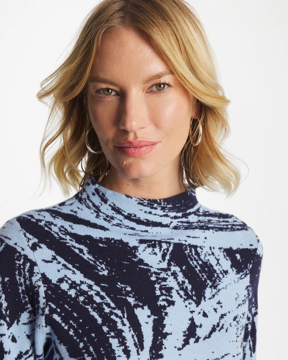 Zenergy Luxe Sketch Funnelneck Top