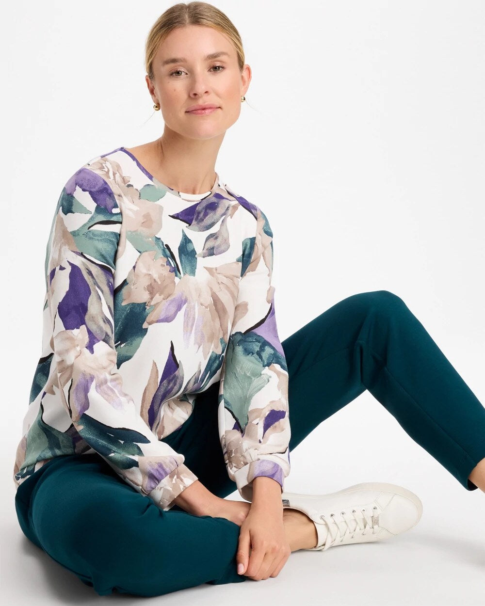 Zenergy Soft Garden Long-Sleeve Top