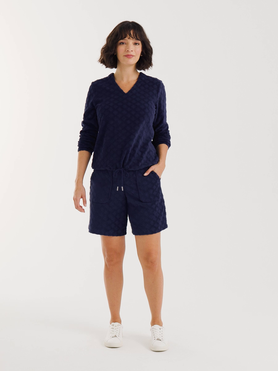 Zenergy Terry Cloth Jacquard Shorts