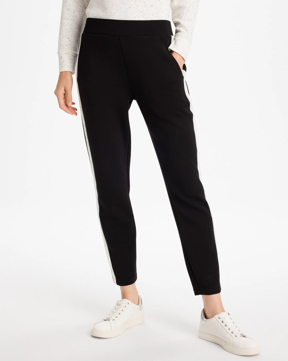 Zenergy Soft Flecked Tapered Ankle Pants