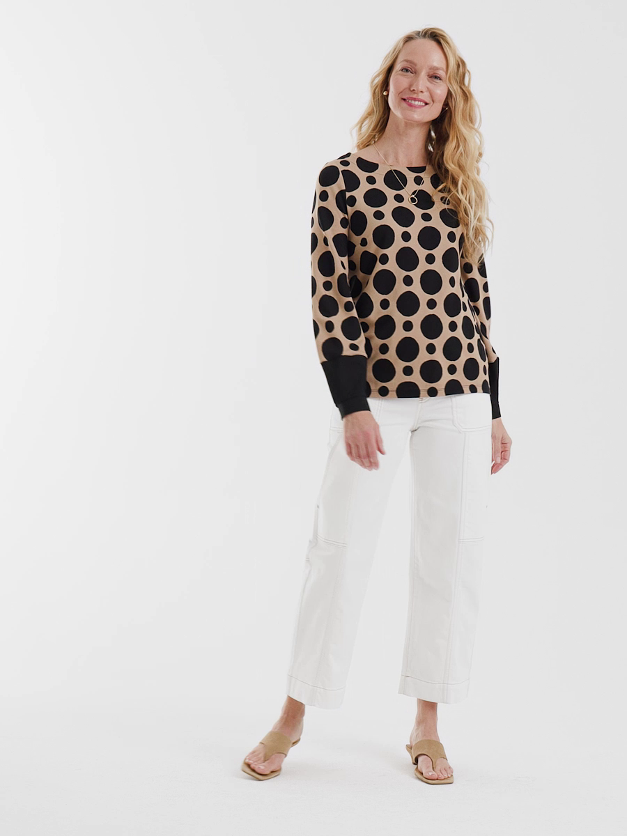 Utility Wide Pull-On Crop Jeans