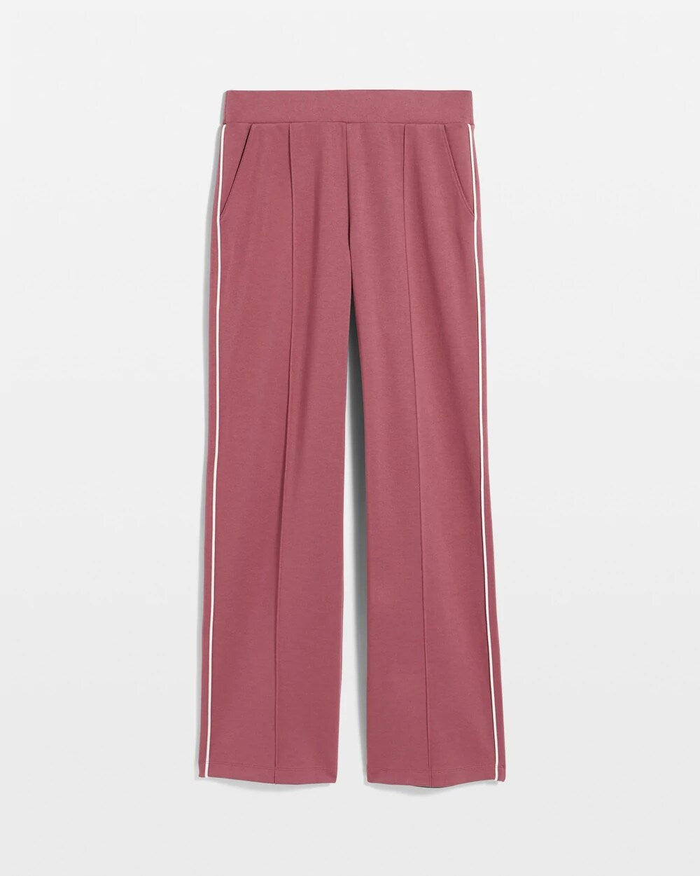 Zenergy Double-Knit Striped Wide Leg Pants