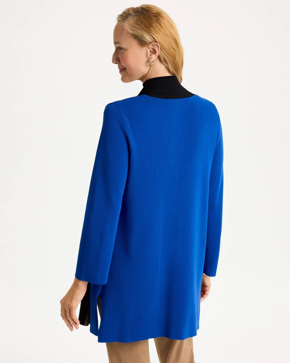 Travelers Collection Colorblock Knit Cardigan