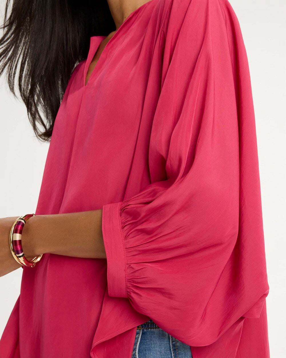 Sea Island Batwing Sleeve Blouse