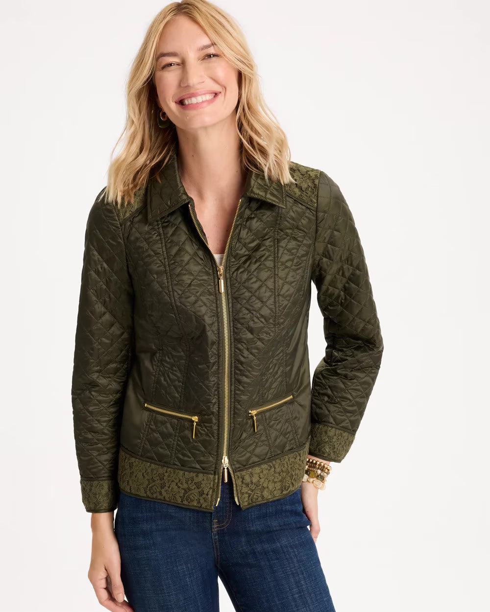 Quilted Long-Sleeve Jacket