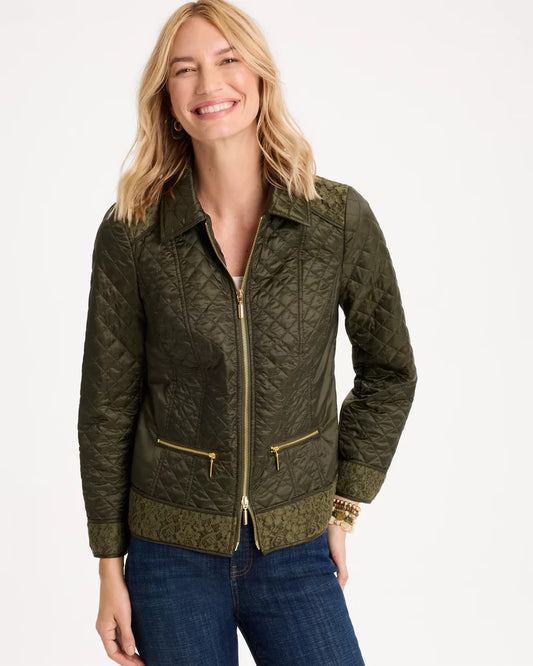 Quilted Long-Sleeve Jacket