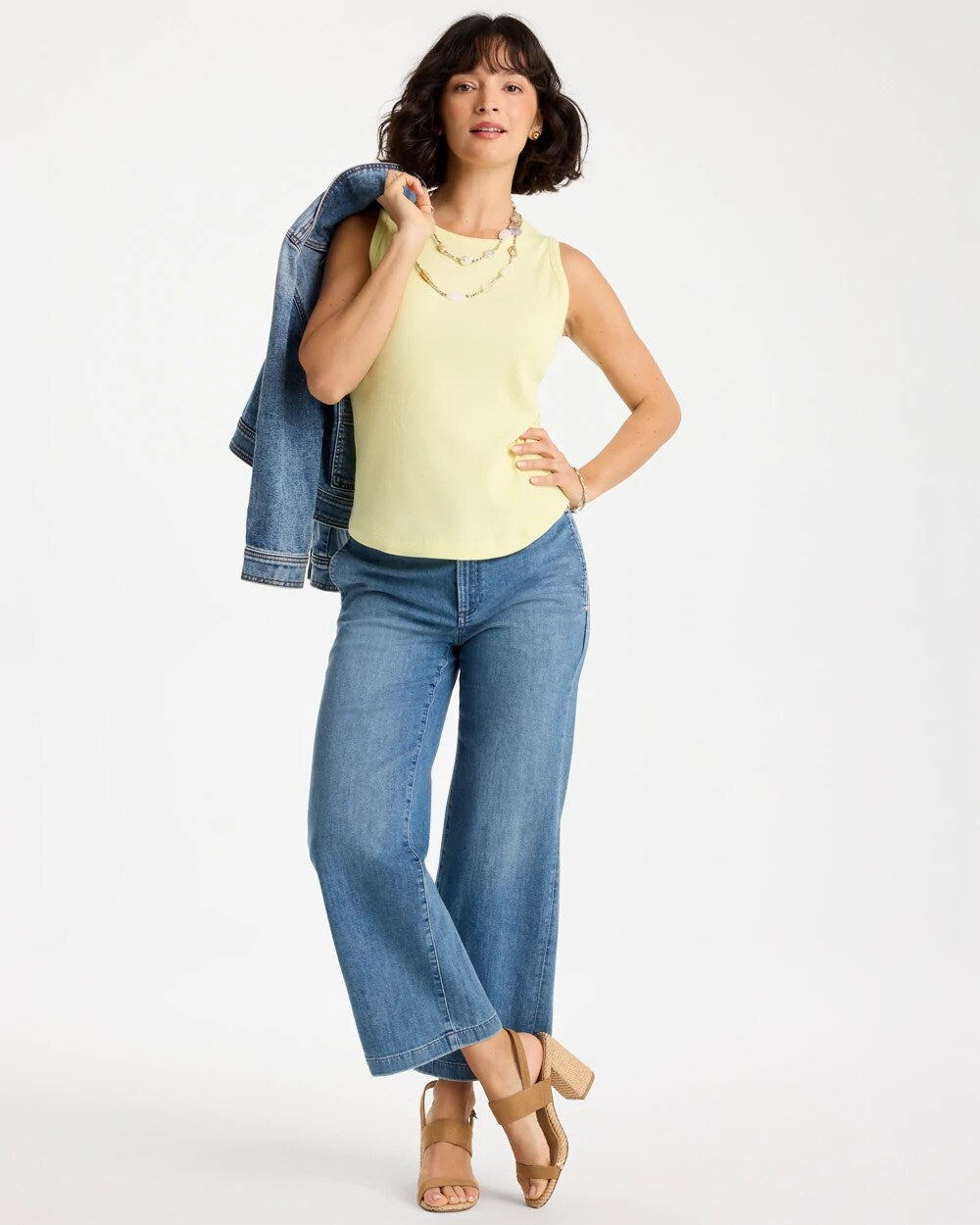 High Neck Rib Tank