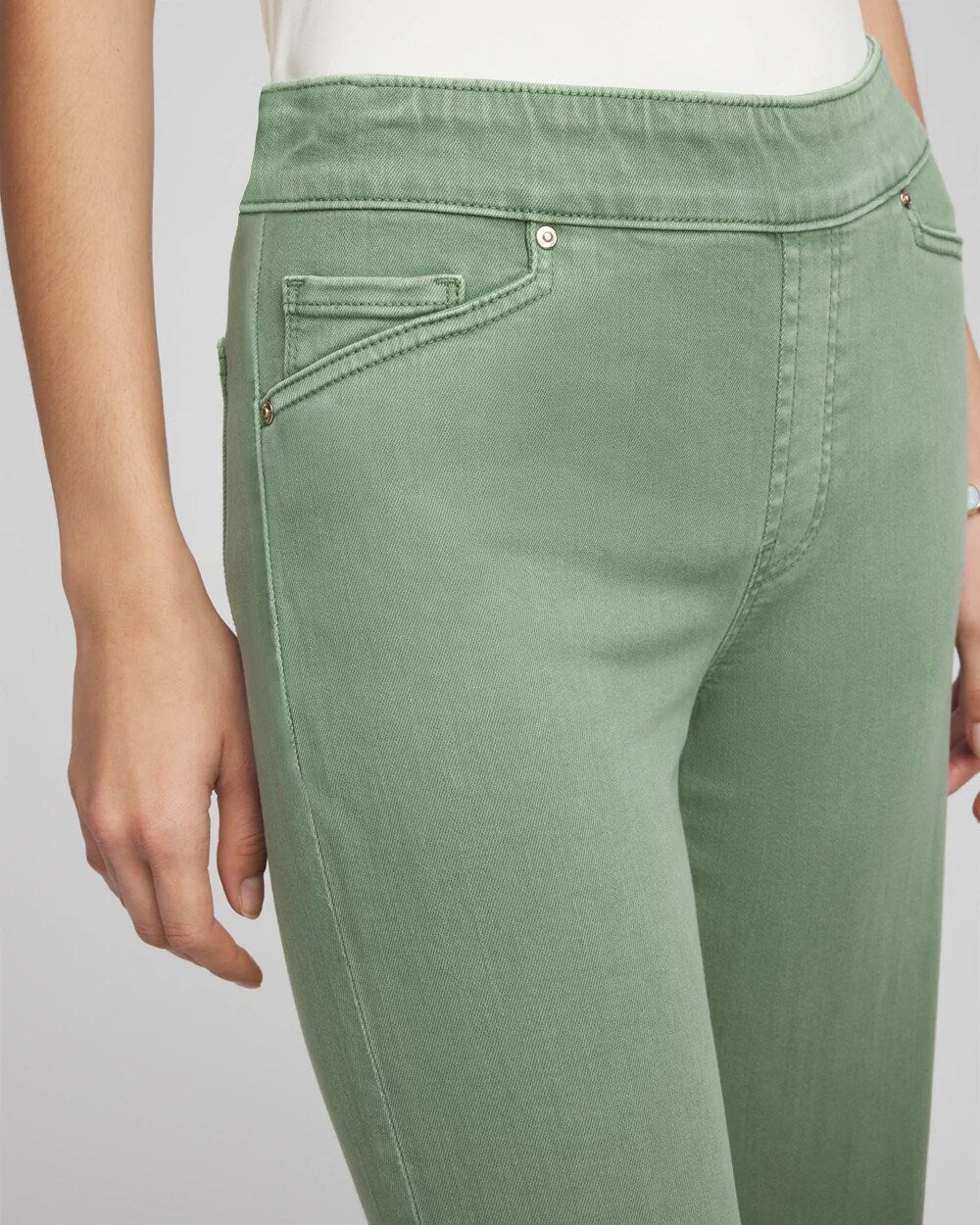 Relaxed-Leg Pull-On Jeans