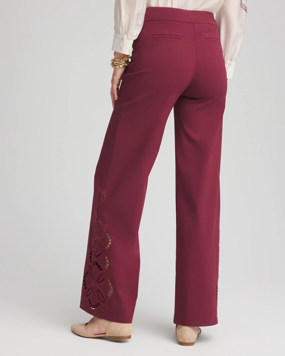 Brigitte Cut-out Wide-Leg Pants