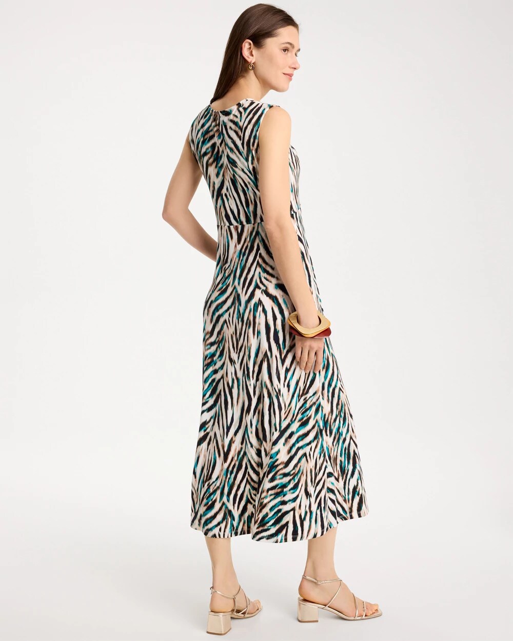 Animal Print Jersey Knit Dress
