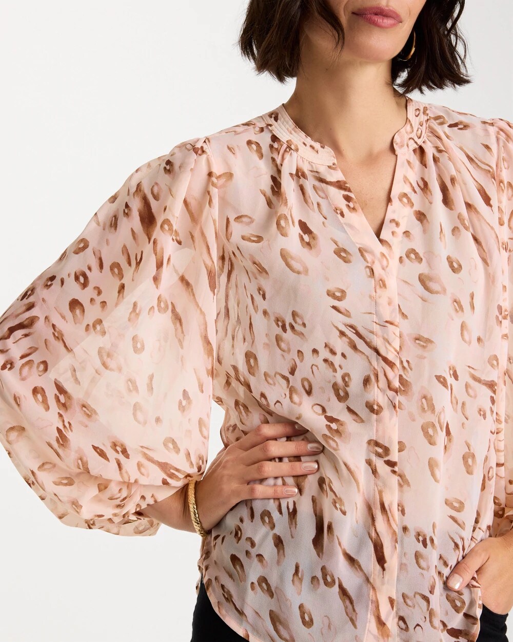 Georgette Soft Spots Blouse