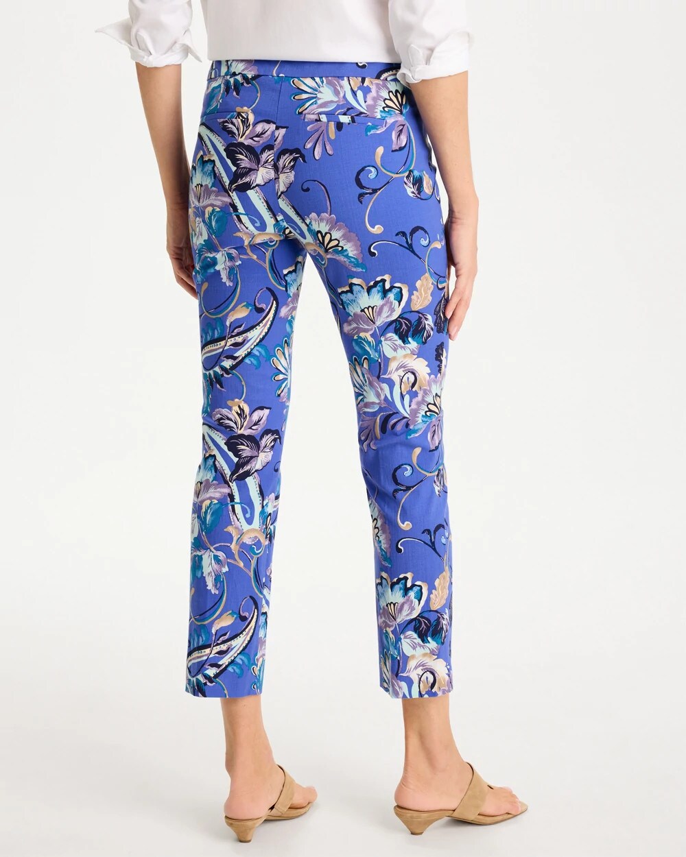 Brigitte Slim Mae Paisley Crop Pant