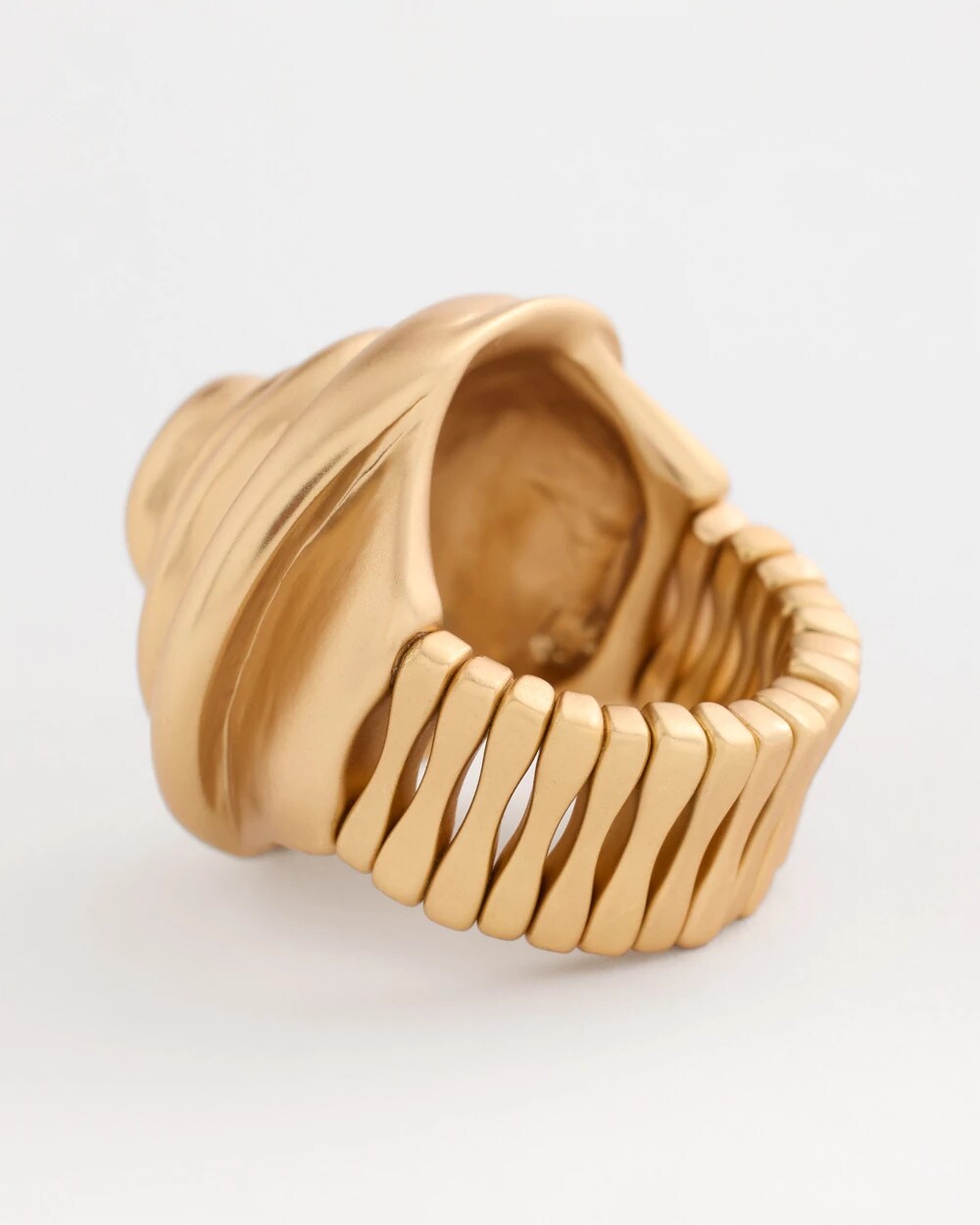 Sculptural Stretch Cocktail Ring