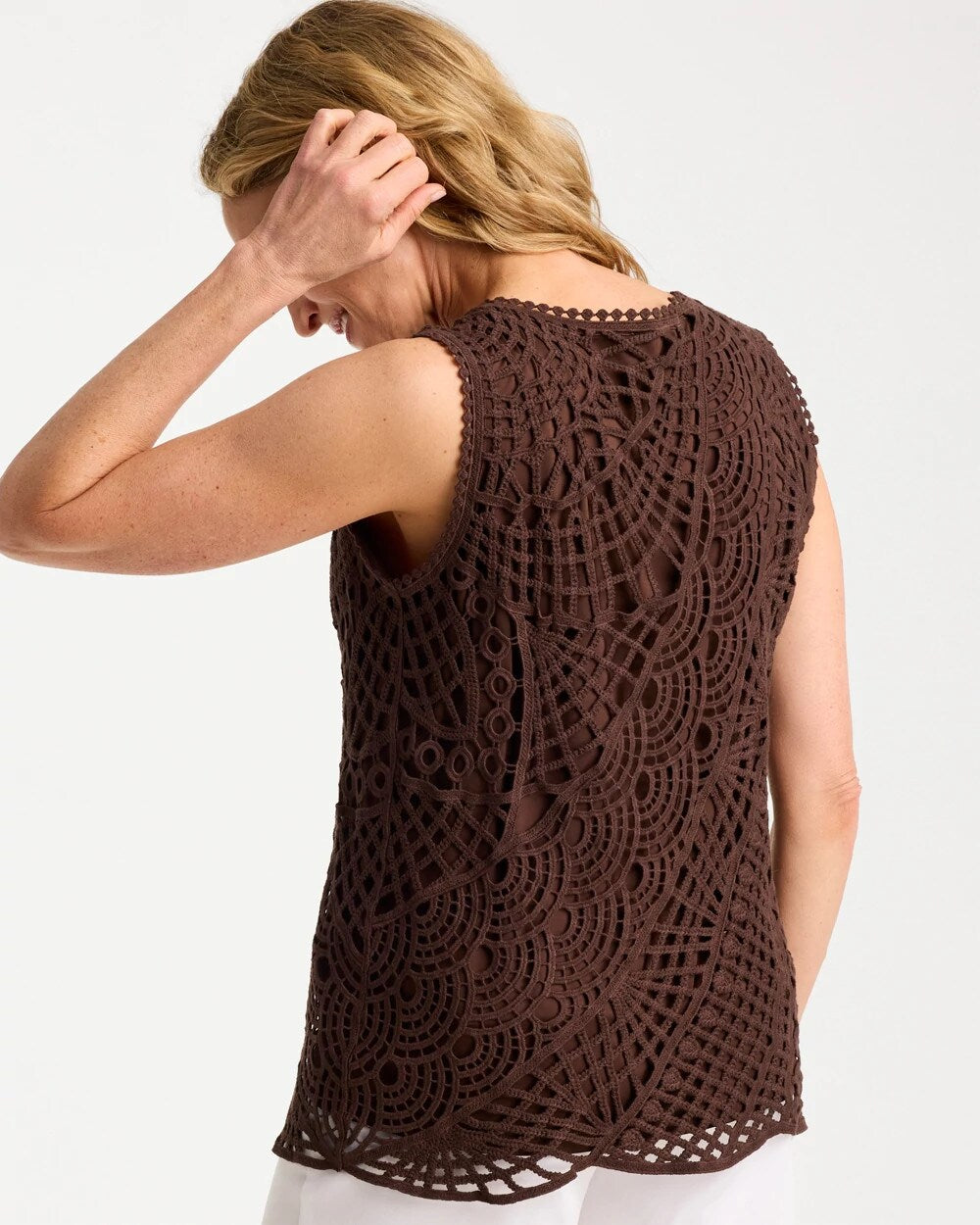 Cotton Crochet Sleeveless Tank