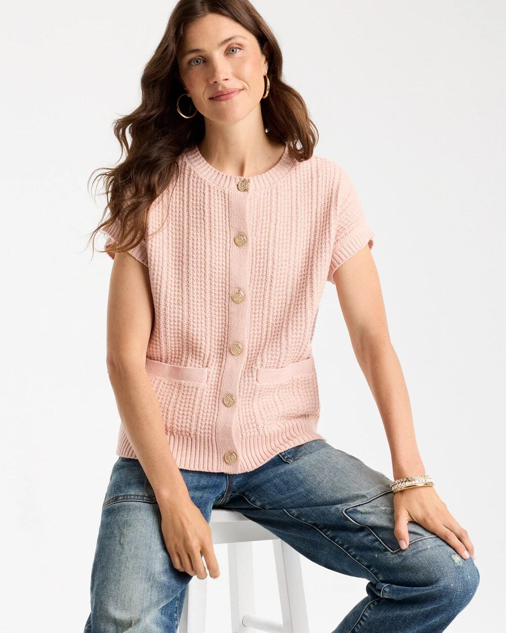 Button-Up Sweater Vest