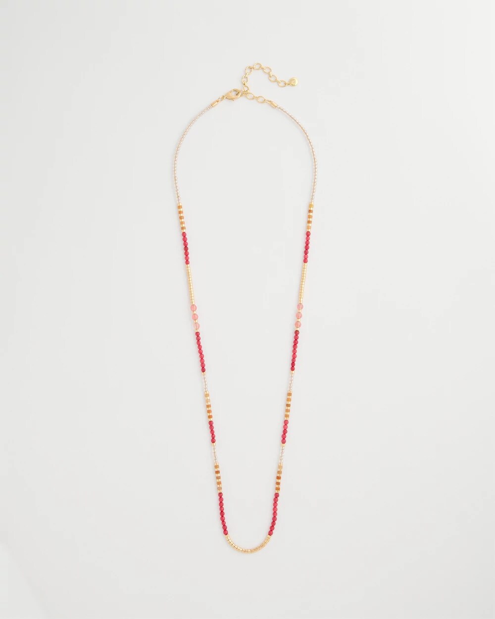 Coral Genuine Stone Long Necklace