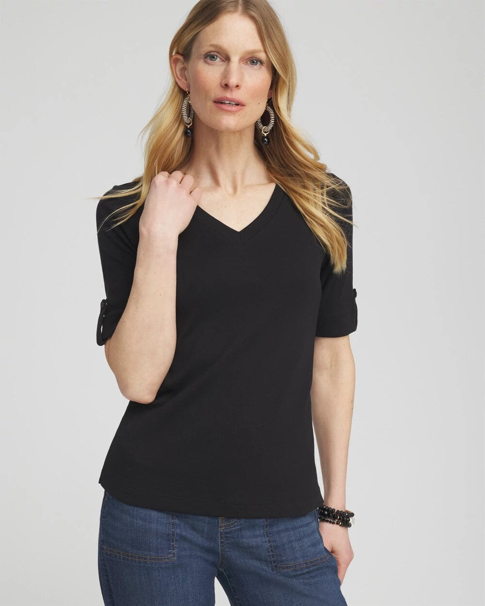 Pima V-Neck Tee