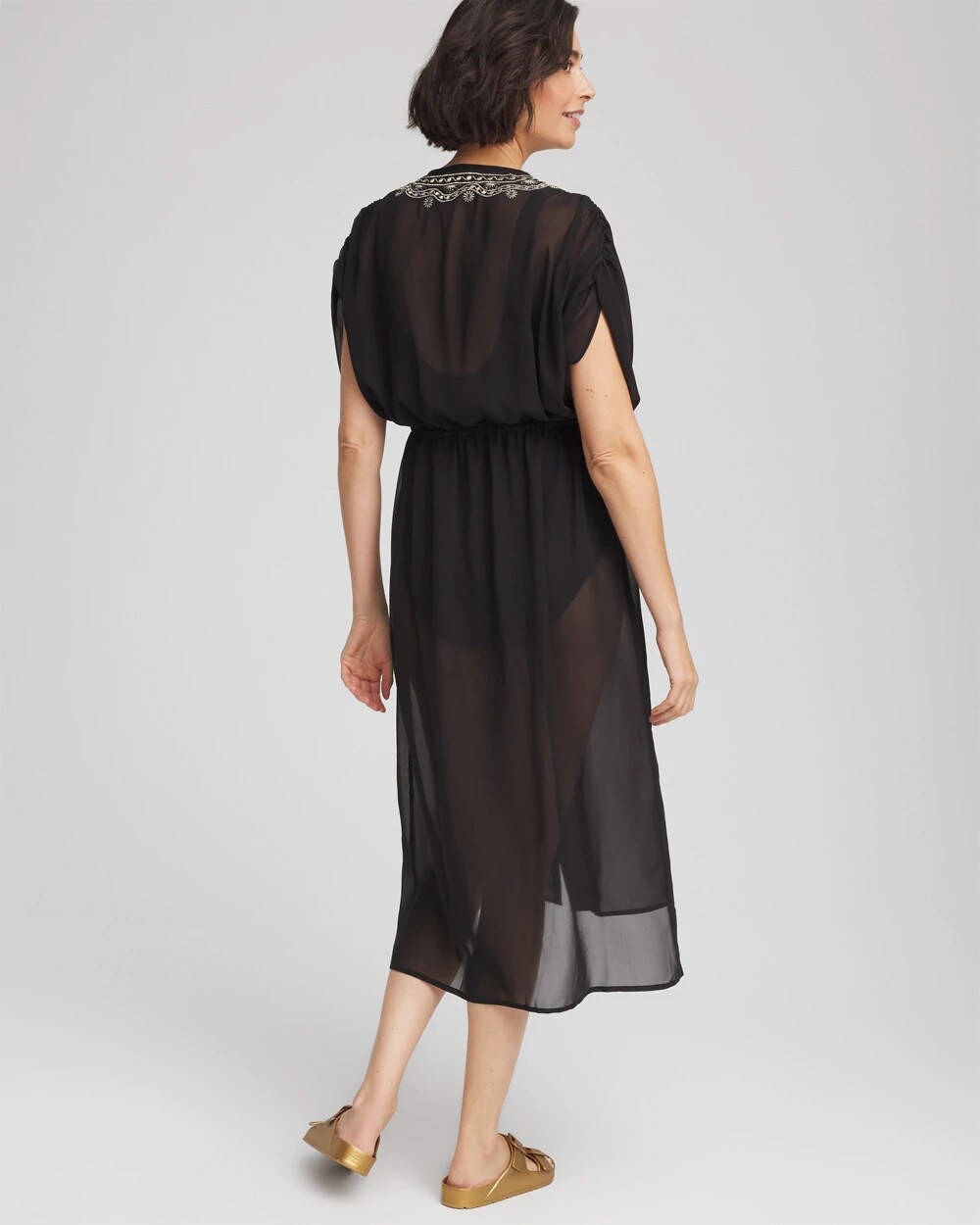 Miraclesuit Beach Embroidered Long Kimono