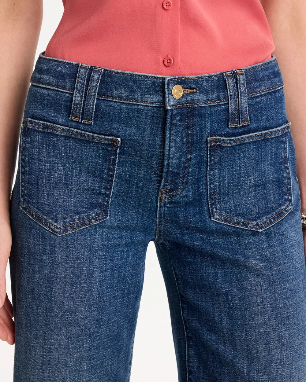 Girlfriend Wide-Leg Crop Jeans