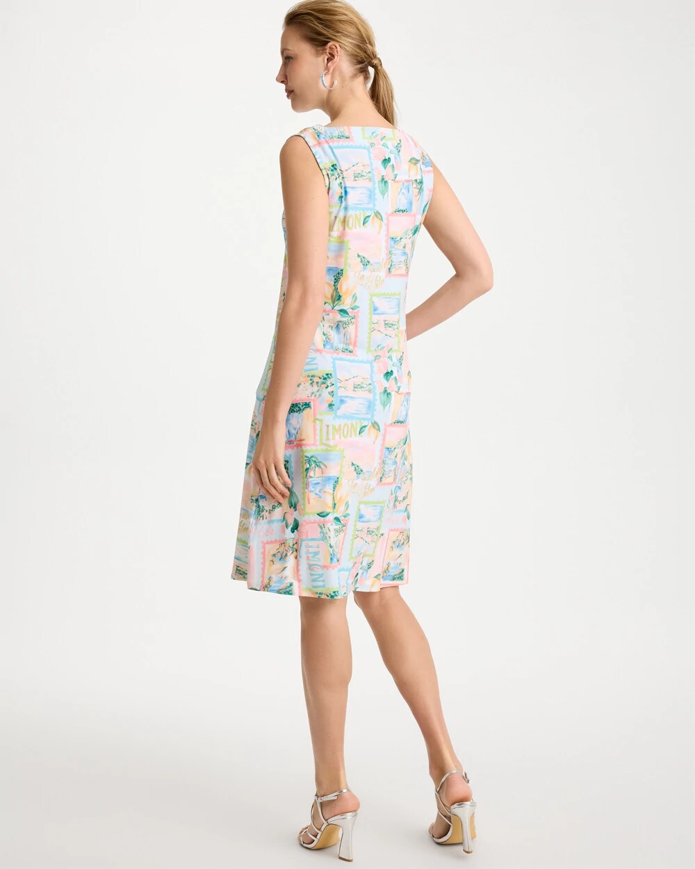 Jersey Knit Positano Shift Dress