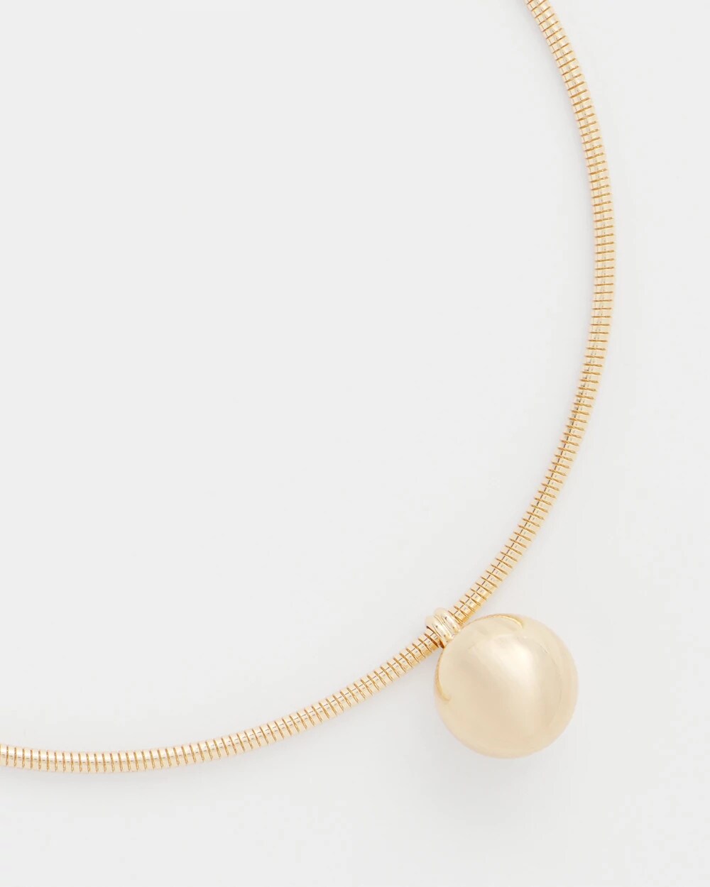 Gold Bead Collar Necklace