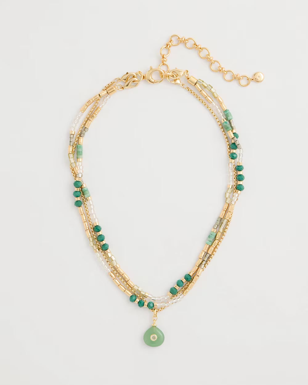 Aventurine Stone Pendant Necklace