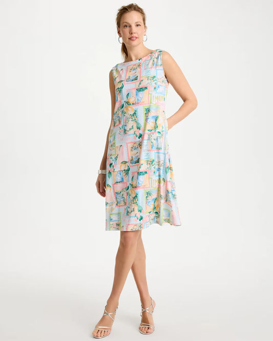 Jersey Knit Positano Shift Dress