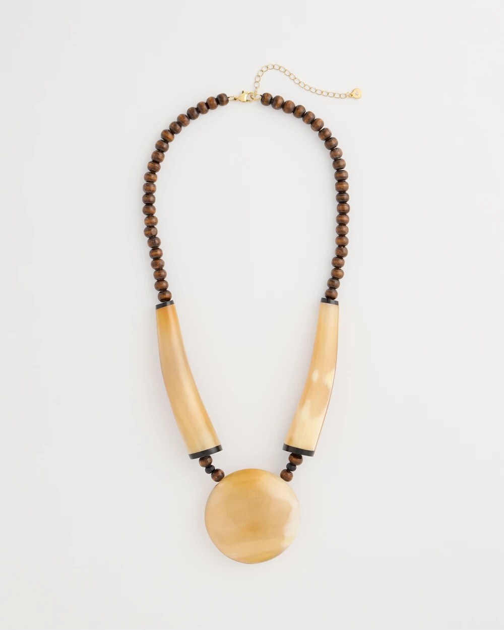 Chico's Originals Genuine Horn Pendant Necklace