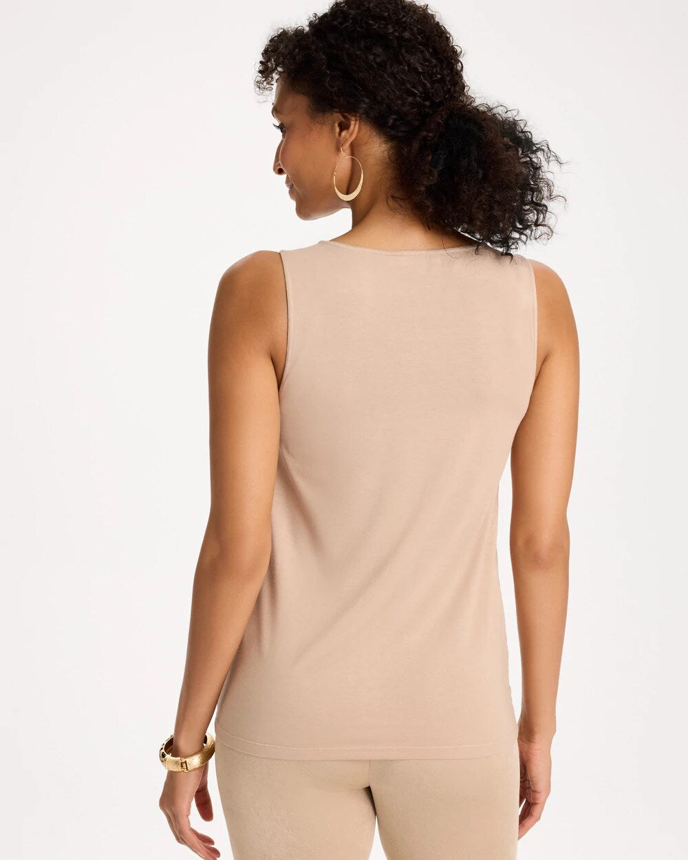 Travelers Metallic Crochet Sweater Tank