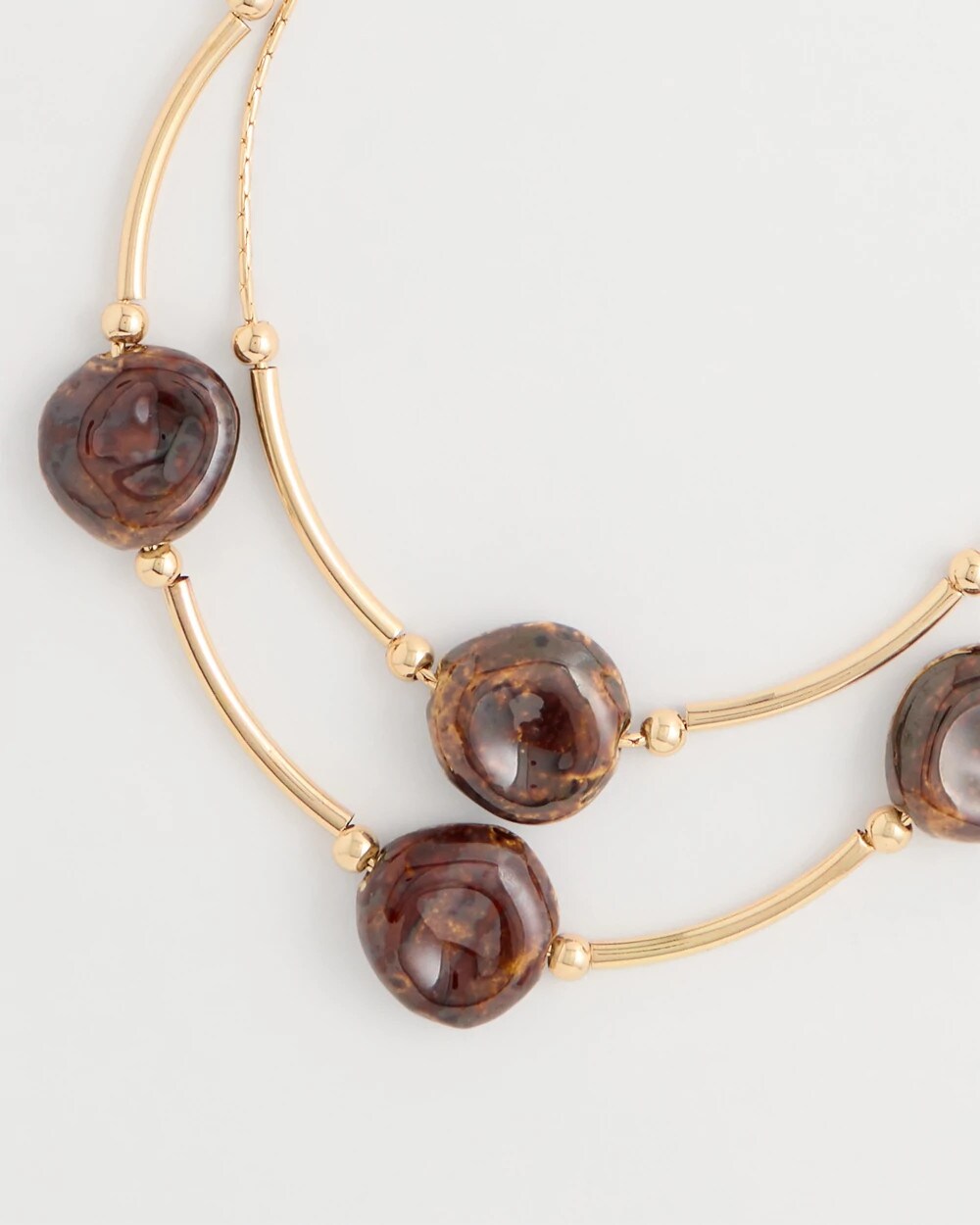 Double-Strand Beaded Necklace
