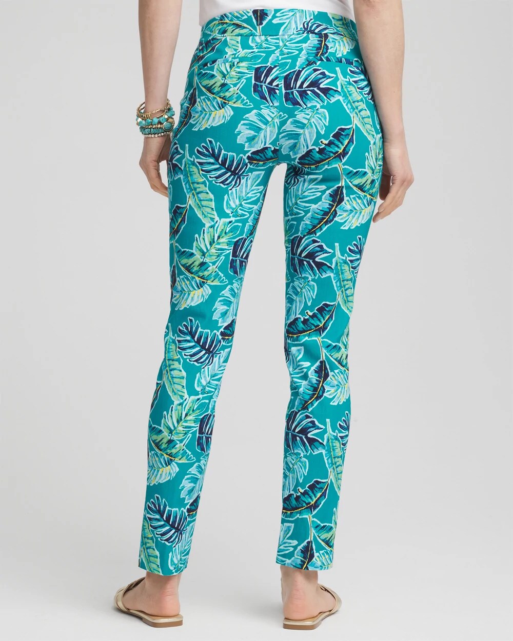Brigitte Tropical Pull-On Ankle Pants