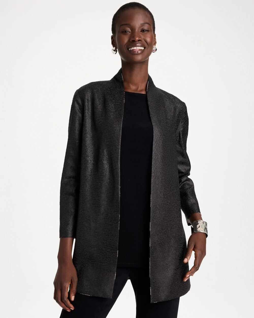 Travelers Reversible Animal Crushed Jacket