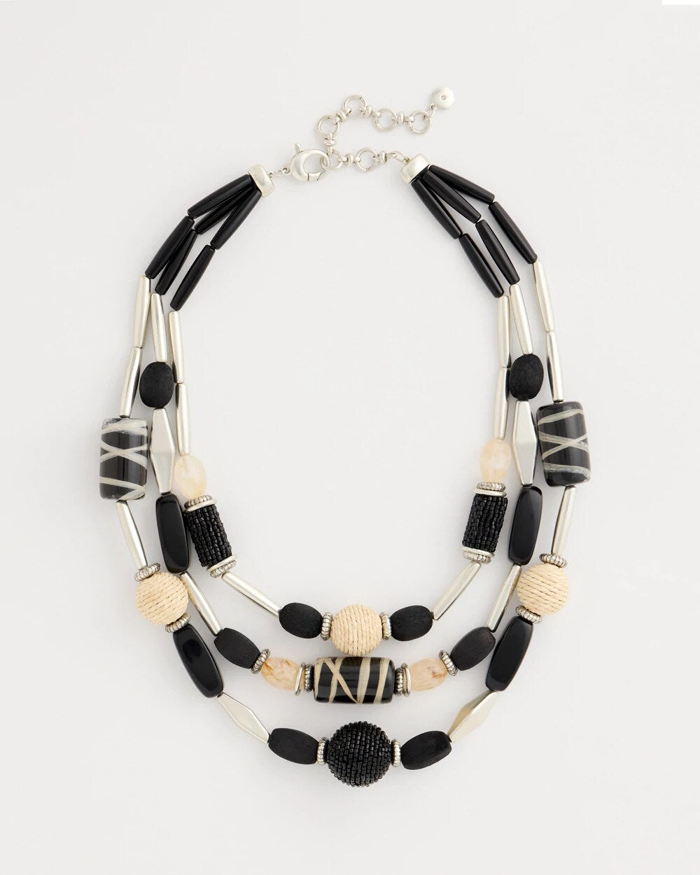 Neutral Triple-Strand Necklace