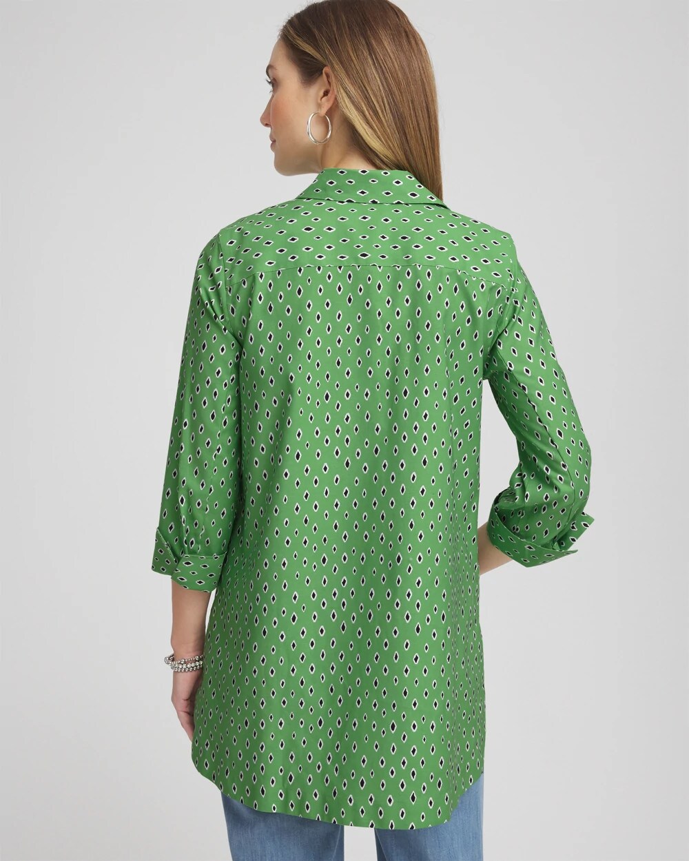 No Iron Geo-Print Tunic