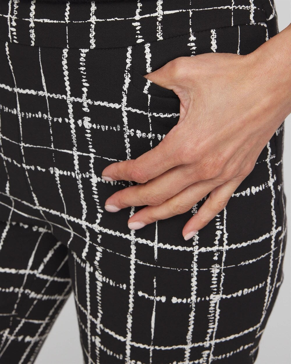 Brigitte Plaid Slim Pants