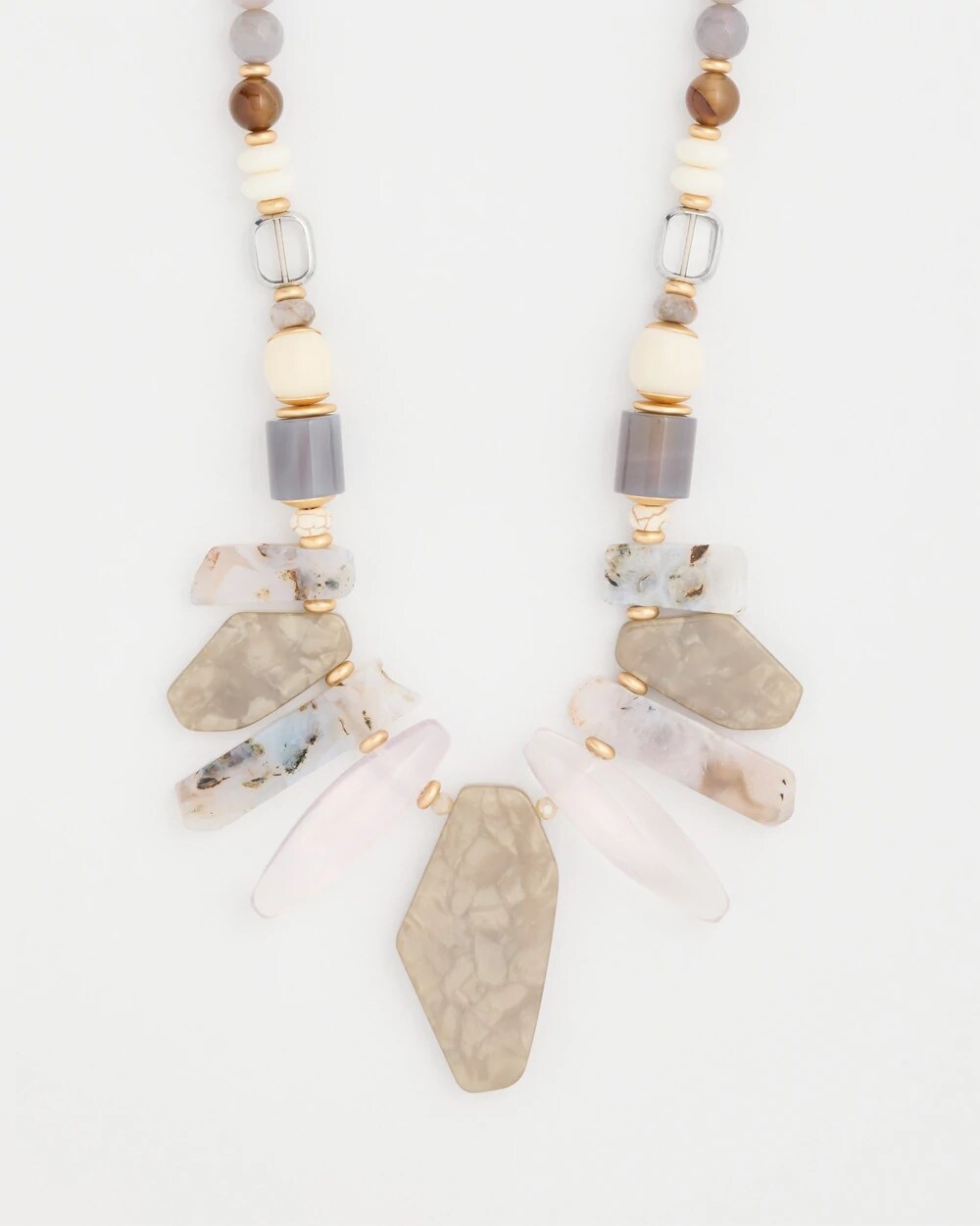 Adjustable Genuine Stone Neutral Necklace
