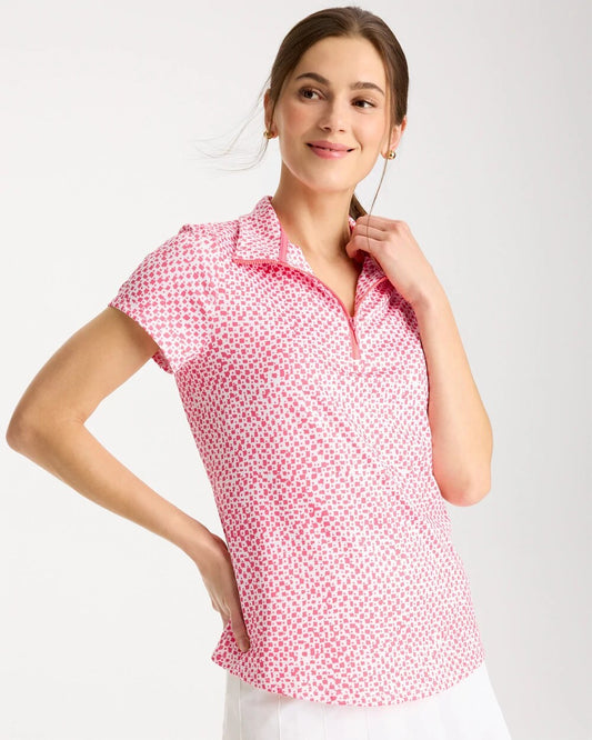Zenergy UPF Geo Half Zip Polo
