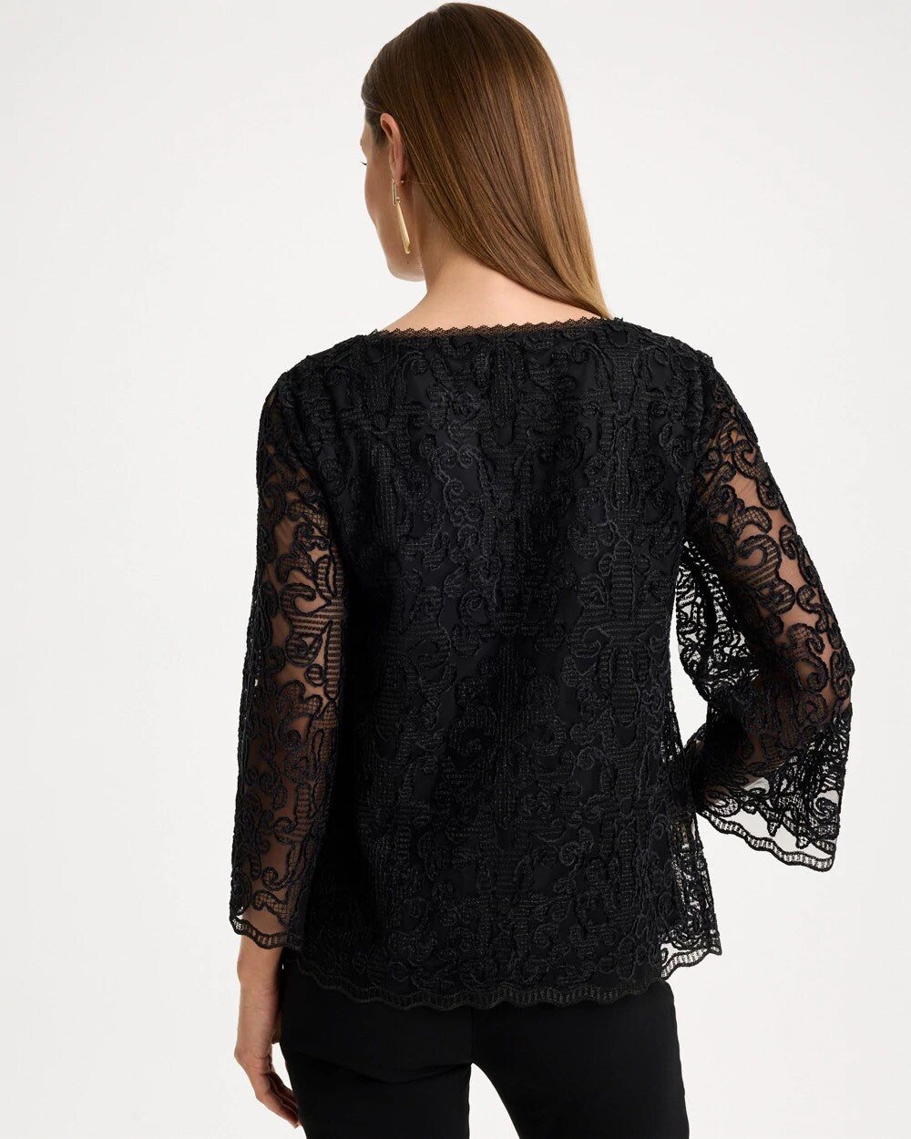 Lace Applique Popover Top