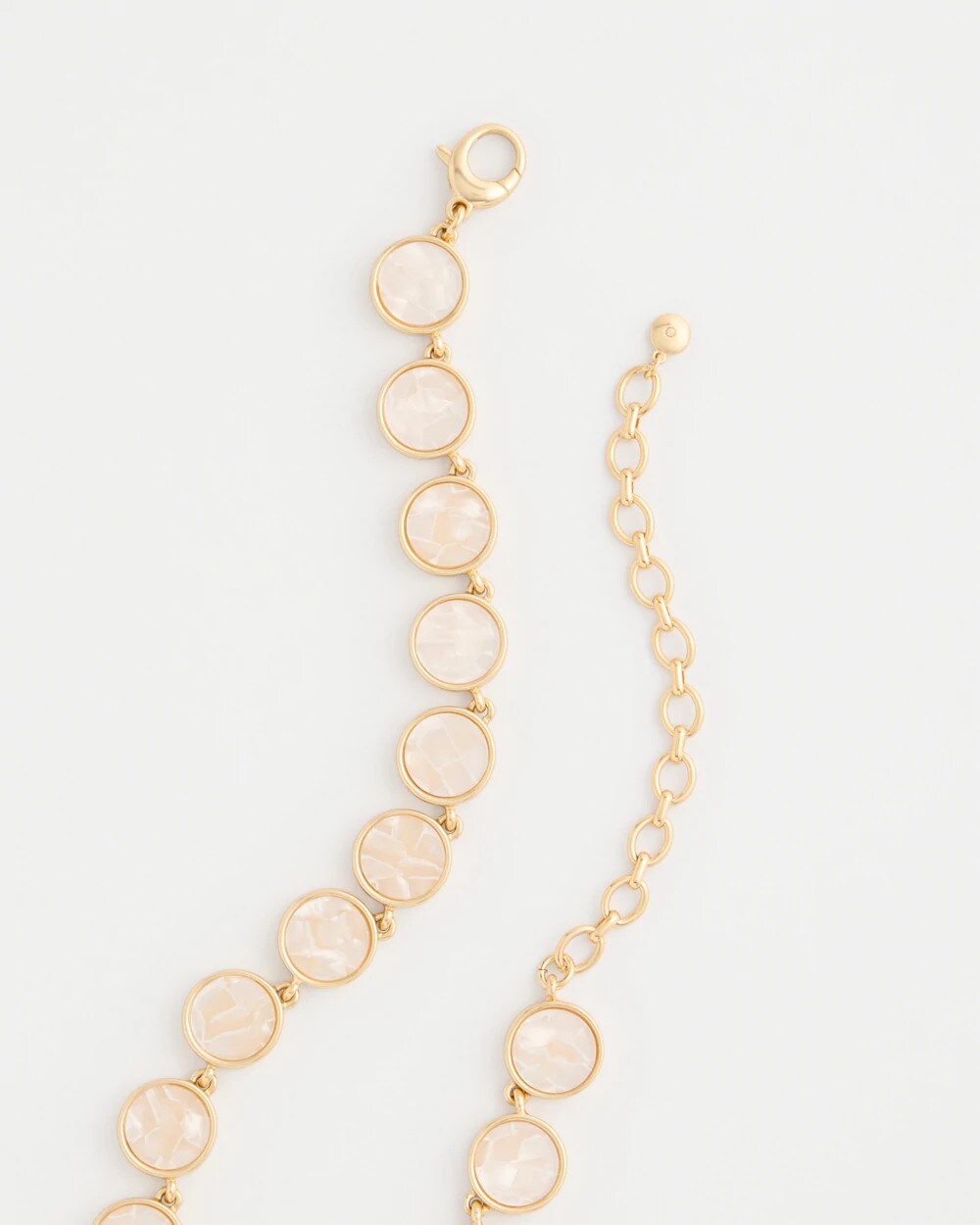 Pearlescent Rounded Collar Necklace