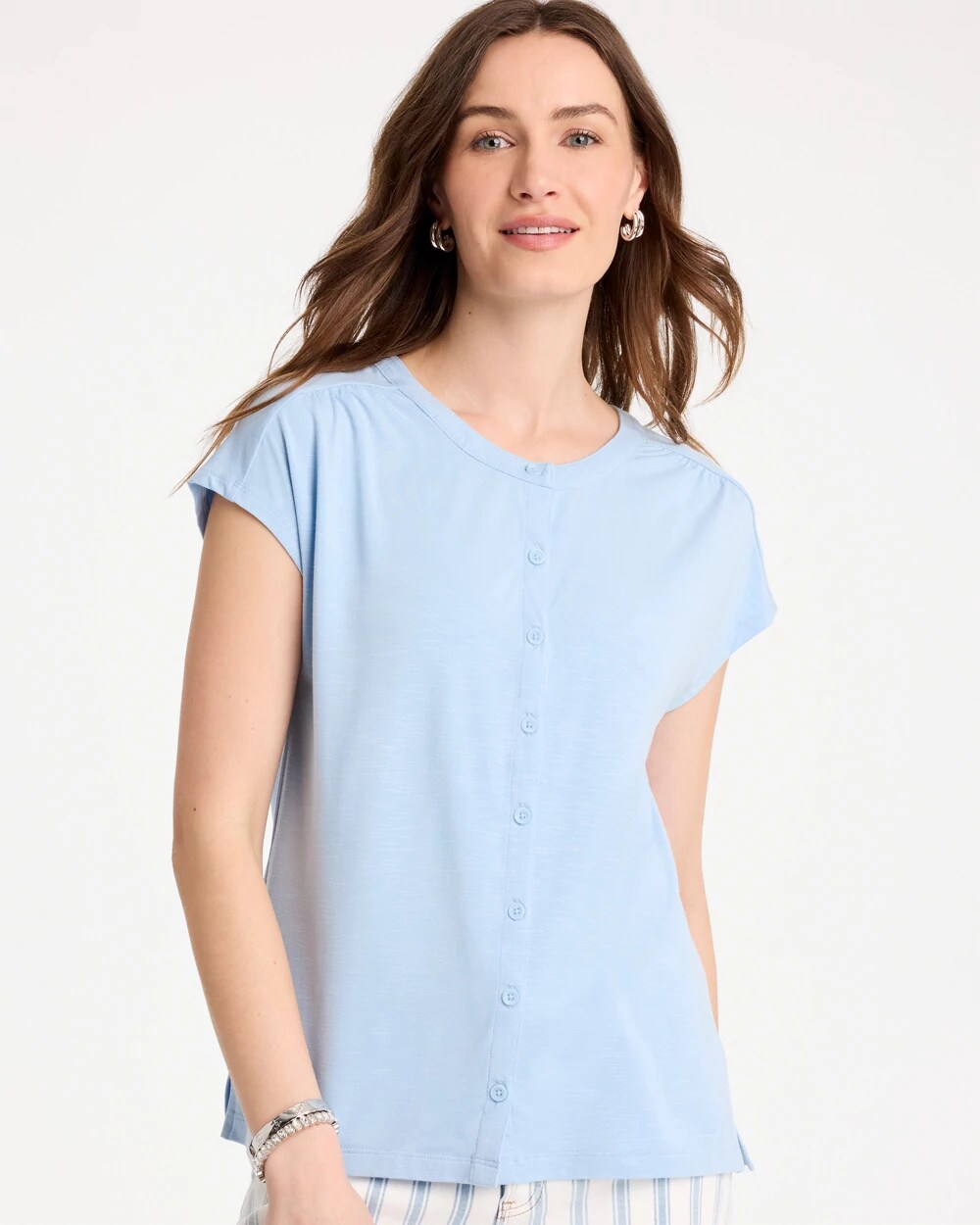Refined Button Tee