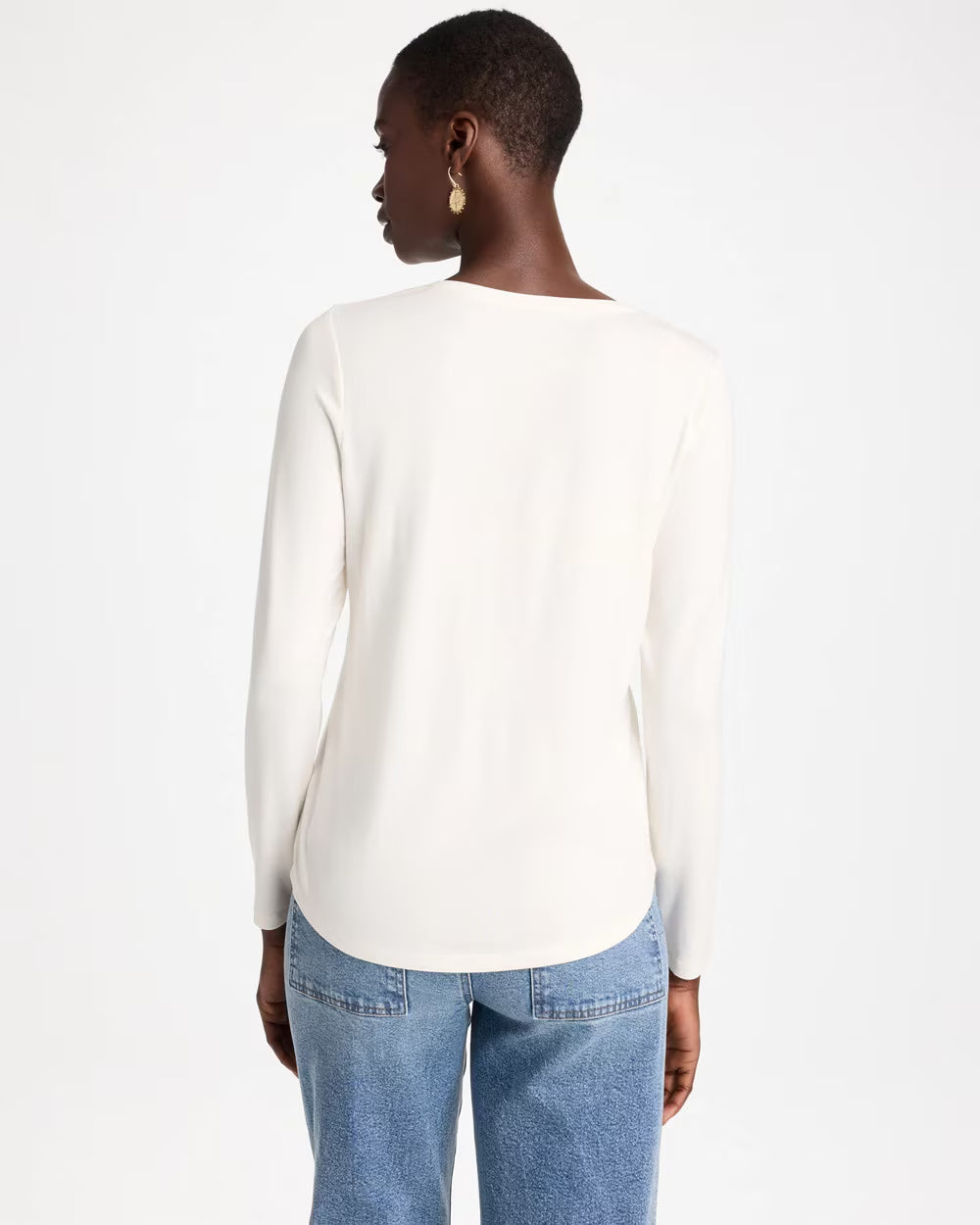 Touch of Cool V-Neck Layering Tee