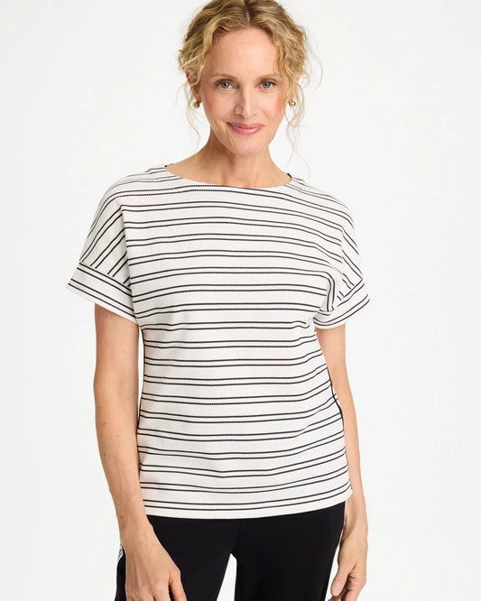 Zenergy Textured Knit Jacquard Top