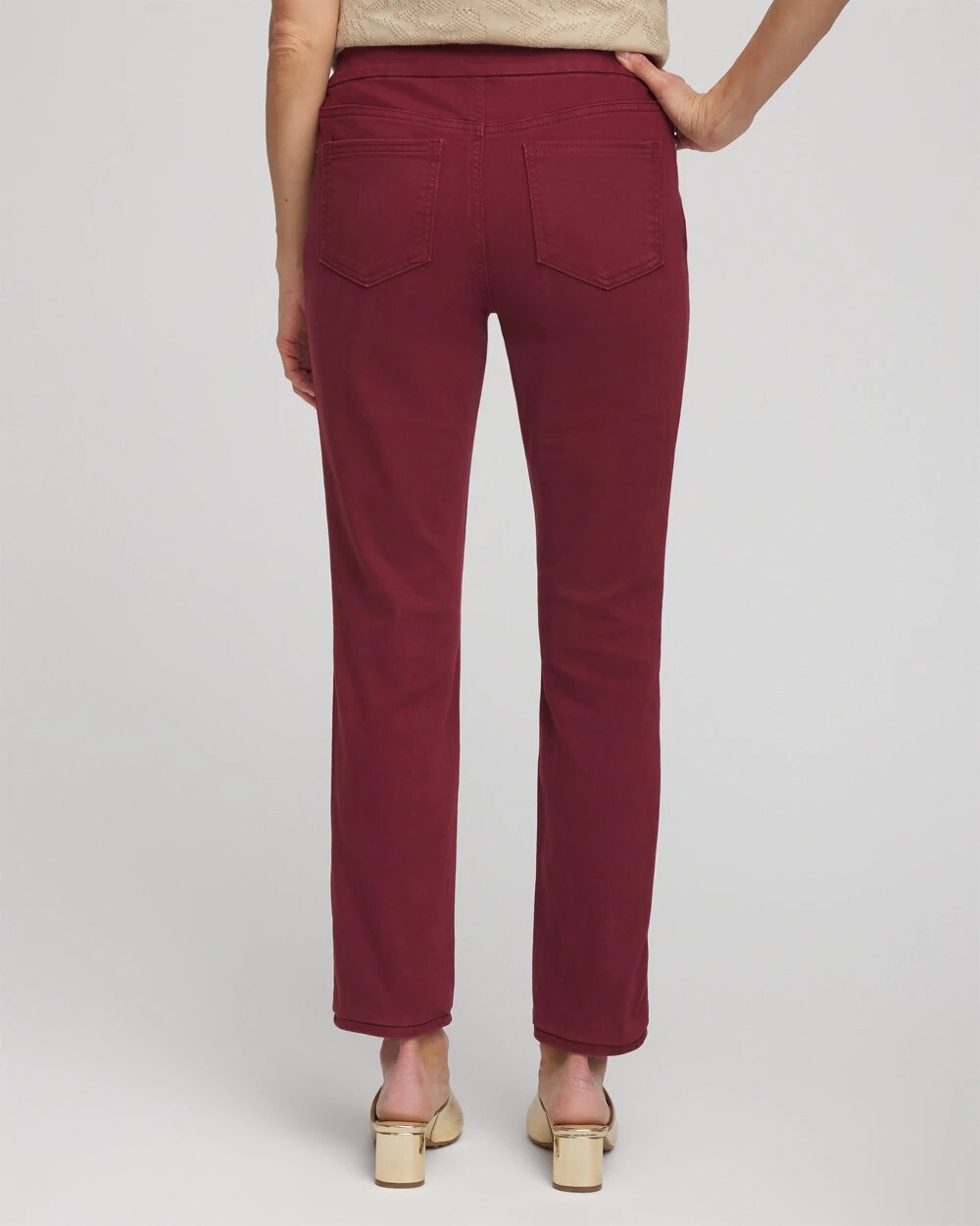 Denim Pull-On Ankle Jeggings