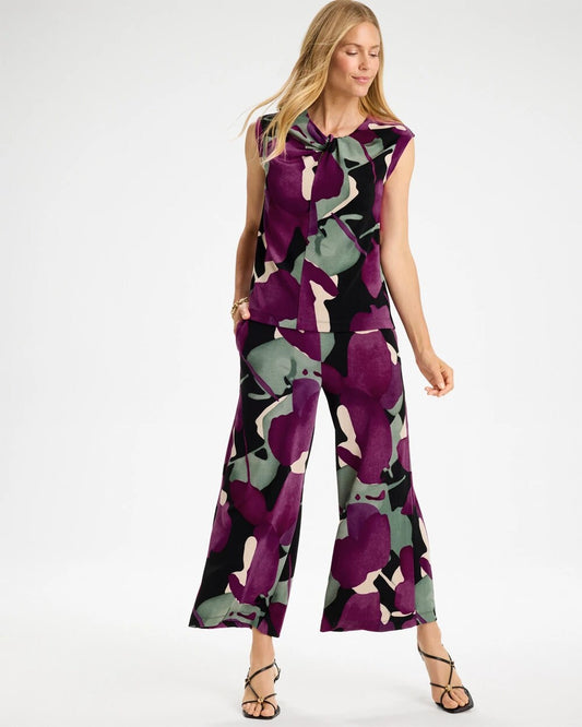 Travelers Wide-Leg Culotte Crop Pants