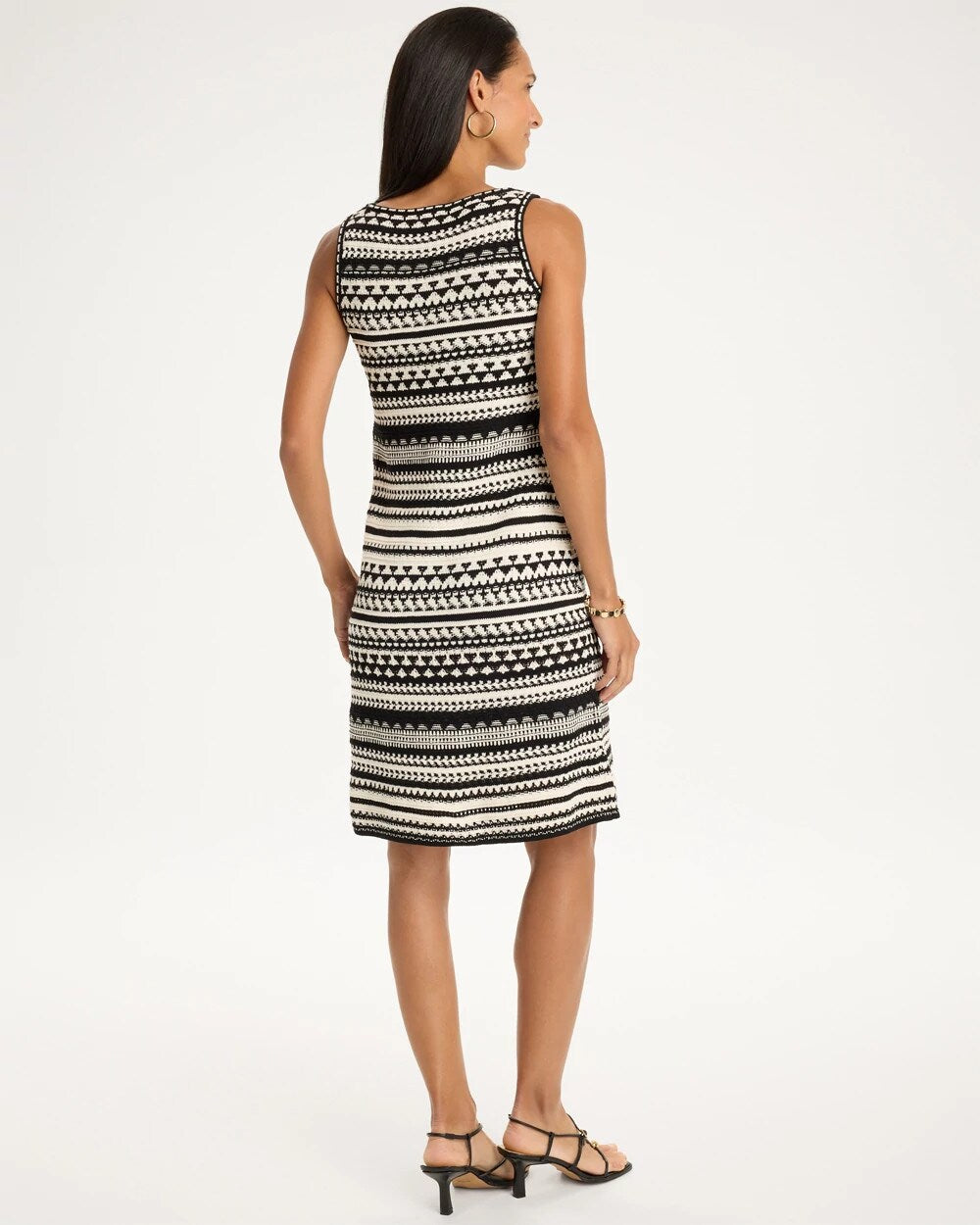 Cotton-Blend Knit Sweater Dress