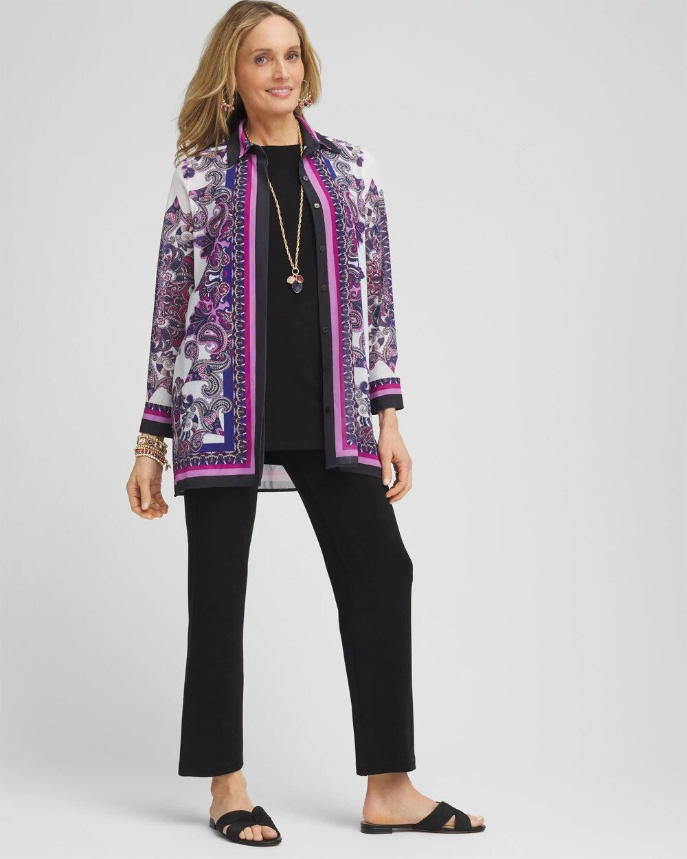 Travelers Collection Mesh Shirt Jacket