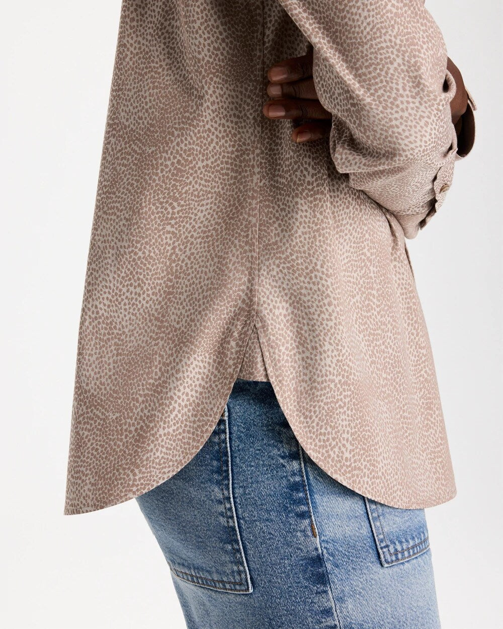 No Iron Stretch Animal Jacquard Shirt