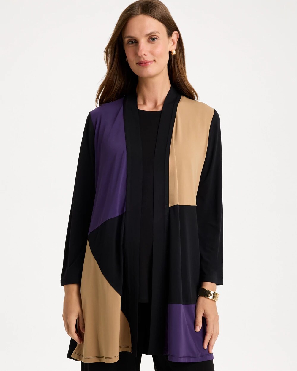 Travelers Knit Colorblock Cardigan